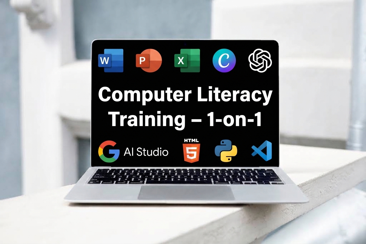Computer Literacy Training – 1-on-1